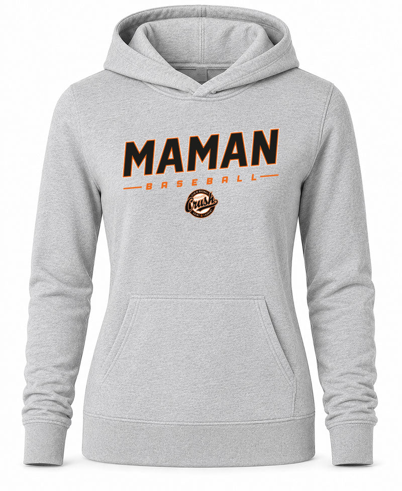 Crush Maman Baseball Chandail à Capuchon