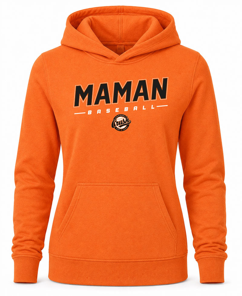 Crush Maman Baseball Chandail à Capuchon