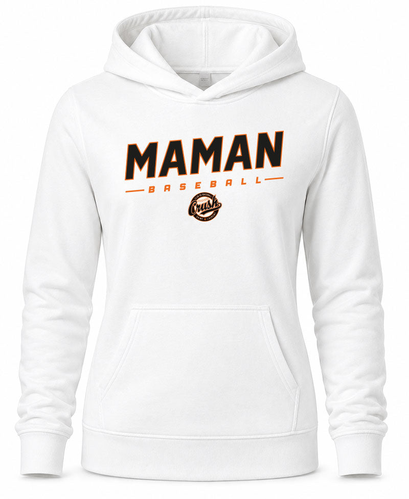 Crush Maman Baseball Chandail à Capuchon