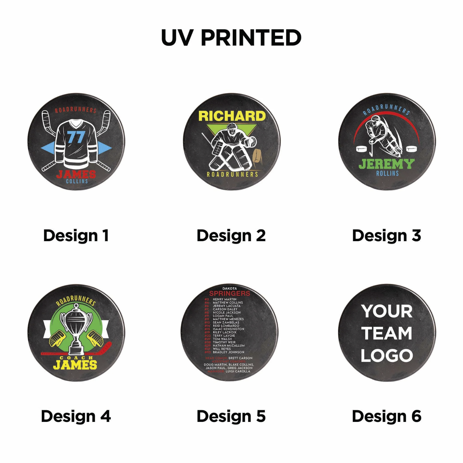 Rondelle de hockey personnalisée