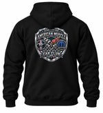 American Muscle Car Club Black Hoodie