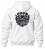 American Muscle Car Club White Hoodie