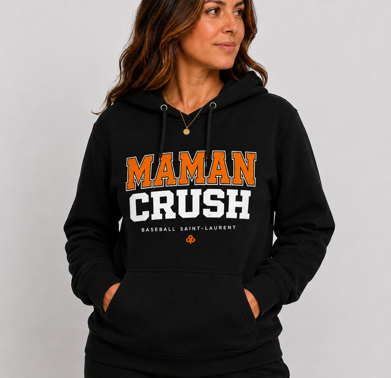 Crush Maman Baseball Chandail à Capuchon