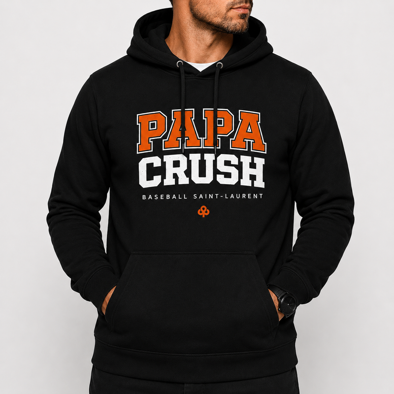 Papa Crush Baseball Hoodie